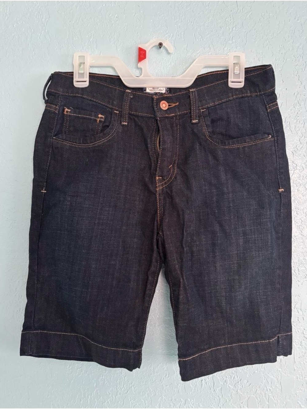 Levi's Dark Indigo Denim Jean Shorts